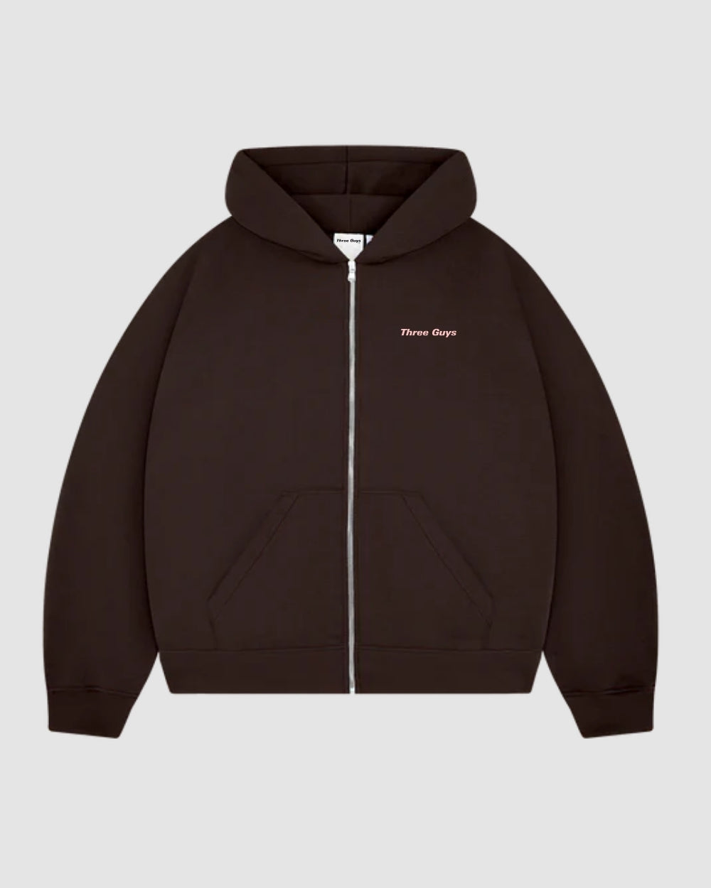 HOODIE DOUBLE ZIP BROWN